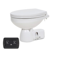 Jabsco Quiet Flush E2 Fresh Water Toilet Regular Bowl - 24V  Soft Close Lid Jabsco Quiet Flush E2 Fresh Water Toilet Regular Bowl - 24V  Soft Close Lid