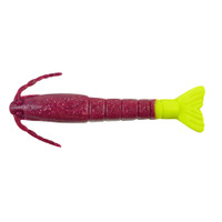 Berkley Gulp! Saltwater Shrimp - 3" - Cajun Purple\/Chartreuse Berkley Gulp! Saltwater Shrimp - 3" - Cajun Purple\/Chartreuse