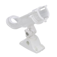 Attwood Heavy-Duty Adjustable Rod Holder w\/Combo Mount - White Attwood Heavy-Duty Adjustable Rod Holder w\/Combo Mount - White