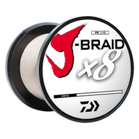 Daiwa J-BRAID x8 Braided Line - 80 lbs - 300 yds - White Daiwa J-BRAID x8 Braided Line - 80 lbs - 300 yds - White