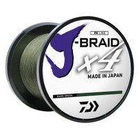 Daiwa J-BRAID x4 Braided Line - 65 lbs - 300 yds - Dark Green Daiwa J-BRAID x4 Braided Line - 65 lbs - 300 yds - Dark Green