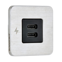 Scanstrut TILE USB-C Interior Charging Socket - 12\/24V - Stainless Steel Bezel Scanstrut TILE USB-C Interior Charging Socket - 12\/24V - Stainless Steel Bezel