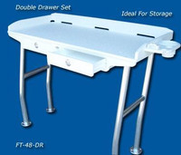 Deep Blue Marine Dockside Fillet Table 48 x 21 - Includes Drawers