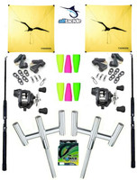 Alltackle Kite Kit w/ Dual Trident Rod Holders and Kite Combos - Tekota Line Counters Alltackle Kite Kit w/ Dual Trident Rod Holders and Kite Combos - Tekota Line Counters