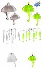 Alltackle Striper Umbrella and Tandem 4 Lure Kit