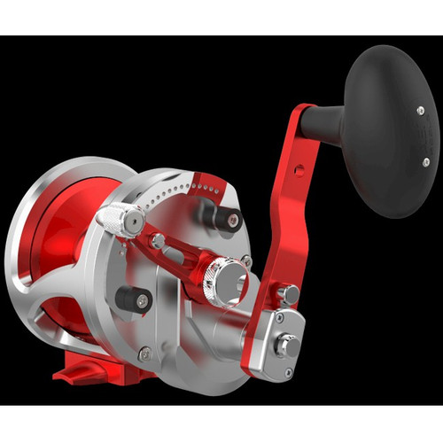 Avet Reels - JX 6/3 MC RAPTOR PLUS 2-Speed w/ Guide Plate - Red/Silver