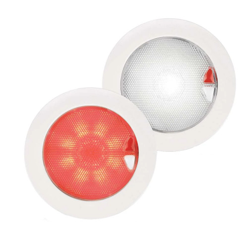 Hella Marine EuroLED150 Red\/White Touch Switch - White Bezel