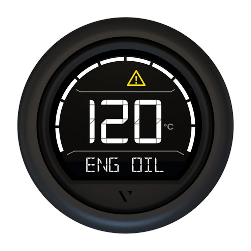 Veratron VL Digital 52 w\/Round Black Bezel