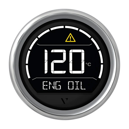 Veratron VL Digital 52 w\/Round Chrome Bezel