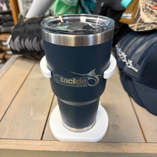 Yeti Alltackle Logo Rambler 30oz Kit Navy Blue - Includes Deep Blue Marine Holder