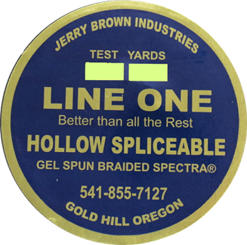 Jerry Brown Hollow Core Braided Line - 800lb 300yd White