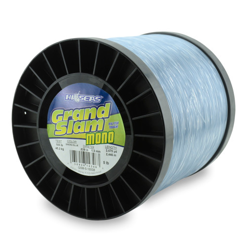 Hi Seas Grand Slam Five Pound Spool Smoke Blue Test: 100 (GSM-5-100SB)