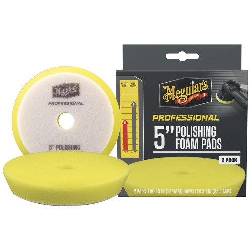 Meguiar's Professional 5" Polishing Foam Pads *2-Pack