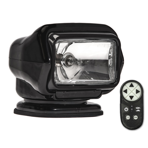 Golight Stryker ST Series Permanent Mount Black Halogen w\/Wireless Handheld Remote