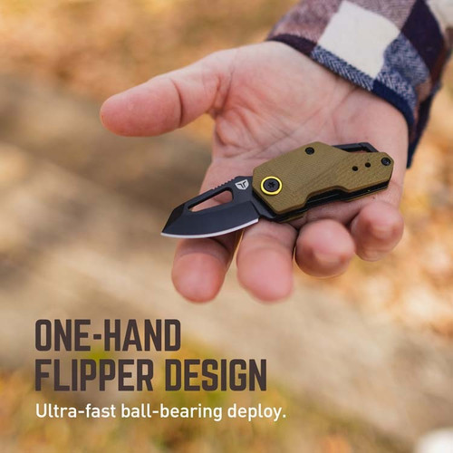 Berm Keychain Knife - Black/Olive