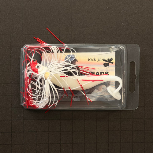 Produced in Pasadena, MD by acclaimed Light Tackle Angler Rich Jenkins. Rich's Candy Corn jigheads are featured in both of Shawn Kimbro's light tackle fishing bibles