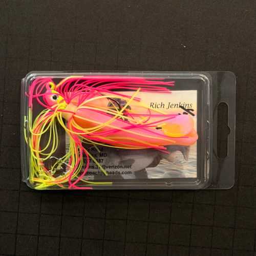 Produced in Pasadena, MD by acclaimed Light Tackle Angler Rich Jenkins. Rich's Candy Corn jigheads are featured in both of Shawn Kimbro's light tackle fishing bibles