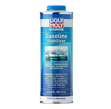 
Marine Gasoline Stabilizer
Marine Gasoline Stabilizer
Marine Gasoline Stabilizer
Provides long-term protection against fuel aging and oxidation. Protects fuel system from corrosion and prevents problems during long term storage. When added to gasoline it uses its organic content to stabilize the fuel.

protects fuel against oxidation and aging
has a lasting effect
cost-effective due to exact dosage
simple to use
ideal with catalytic converters
