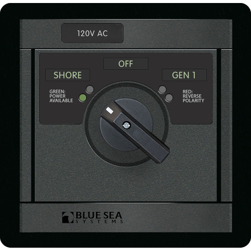 Blue Sea 120v AC Rotary 30A off + 2 Sources