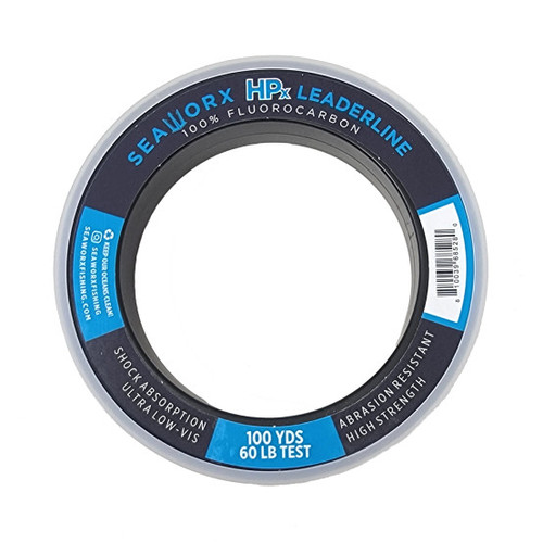Seaworx HPx Fluorocarbon Leader 60lb 100yd