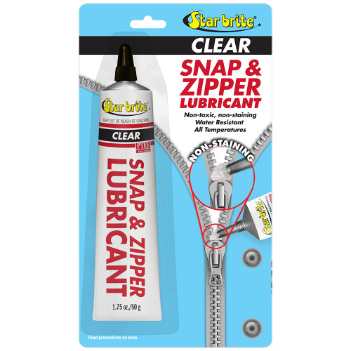 Star brite Snap  Zipper Lubricant - Clear, Multi-Use - 1.75 oz