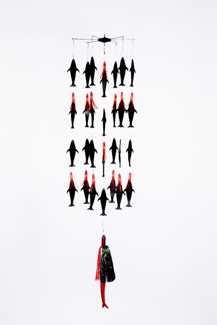 Squidnation Mini Crack Minnow Bullet Dredge - Red