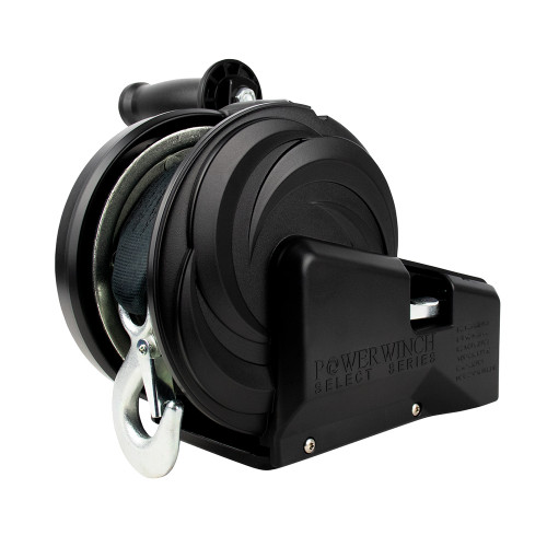 Powerwinch Select Series Winch 2,500lb, 2 Speed, 6" Crank Arm - Carbon Black