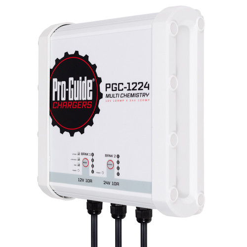 Pro-Guide 2 Bank On-Board Battery Charger - (1) 12V \/ (1) 24V - 20-Amp