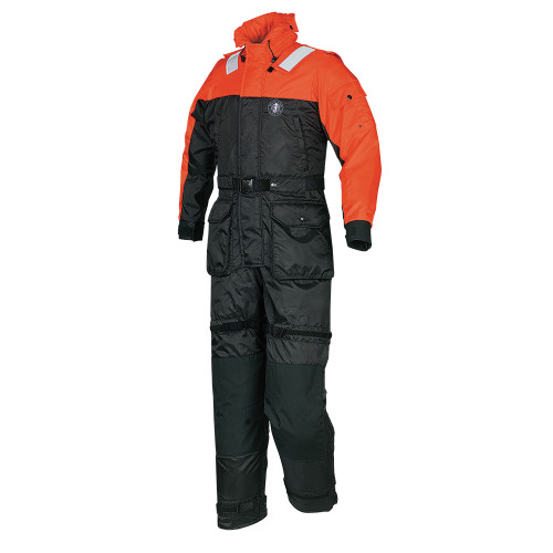 Mustang Deluxe Anti-Exposure Coverall  Worksuit GS Version - Orange\/Black - MED