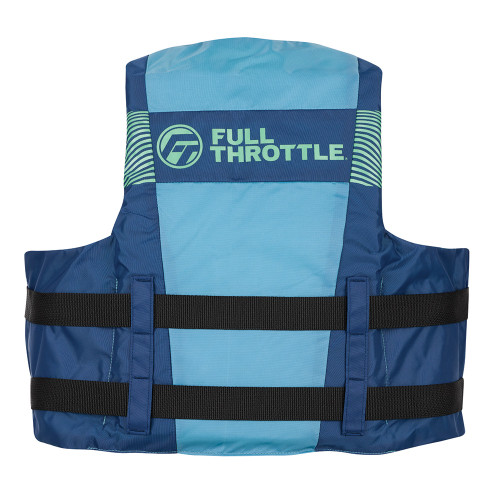 Full Throttle Nylon Life Jacket - Youth - Blue\/Black