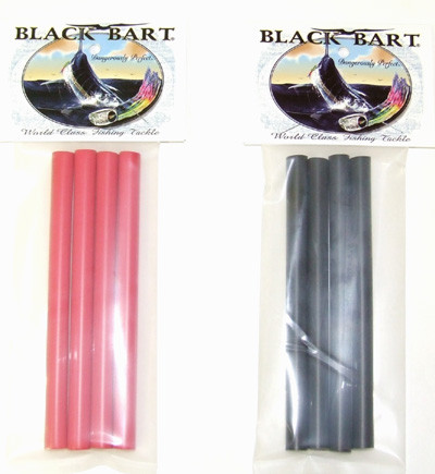 Black Bart Shrink Tube - Black 3/8" 6" length - 4 Pieces (BB7163)