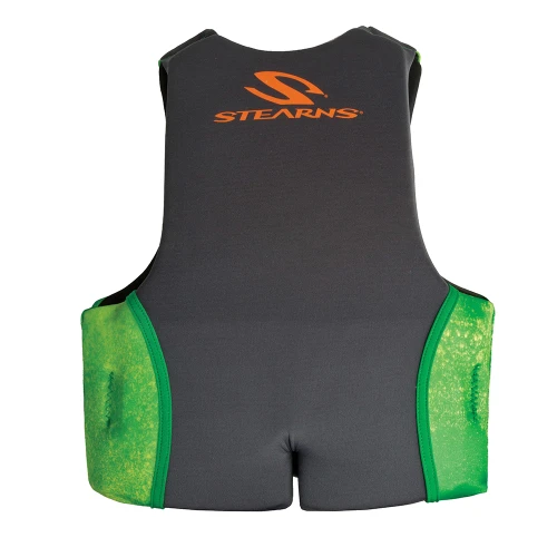 Stearns Youth Hydroprene Life Vest - Type III - Green - 50-90lbs