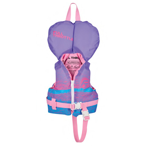 Full Throttle Nylon Life Jacket - Infant - Purple\/Pink
