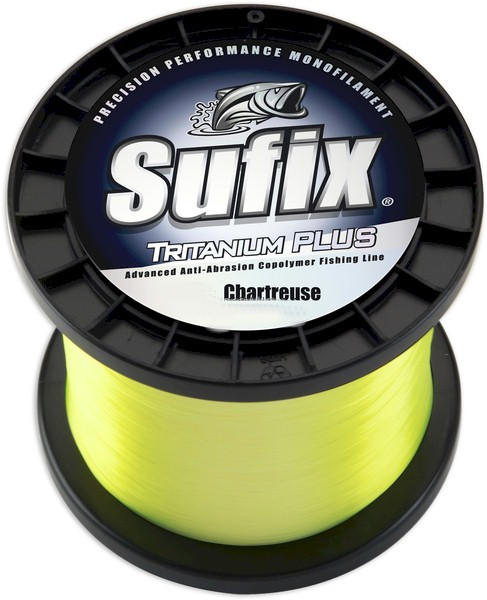 Sufix Tritanium Fishing Line #25 Chartreuse