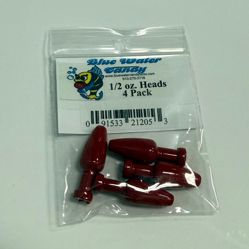 Blue Water Candy Sea Witch Heads 4 Pack - 1/2oz - Blood Red (091533212053)