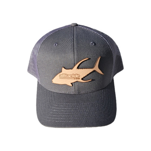 Alltackle Hat - Yellowfin Tuna Leather Patch - Gray