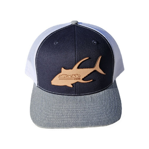 Alltackle Hat - Yellowfin Tuna Leather Patch - Navy/Gray