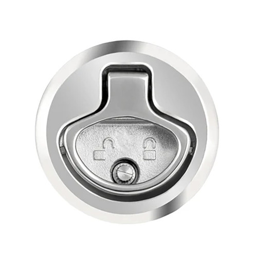 Whitecap 2" Beveled Locking Slam Latch w\/Backing Plate