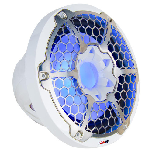 DS18 HYDRO 12" Subwoofer w\/RGB Lights - 700W - White