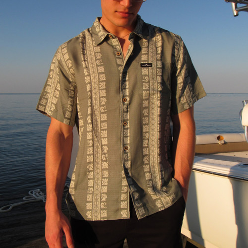 Marlin Hook Patto Button Down Shirt - Olive
