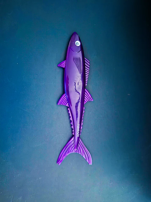 Fish Razr Split Tailz – 12" Mackerel Teasers 6 pack - Purple