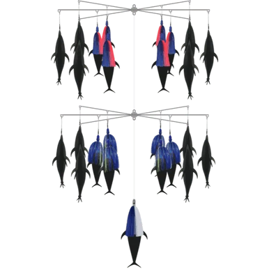 Fish Razr 3D Dredge - Double Bar - Blue/White/Pink