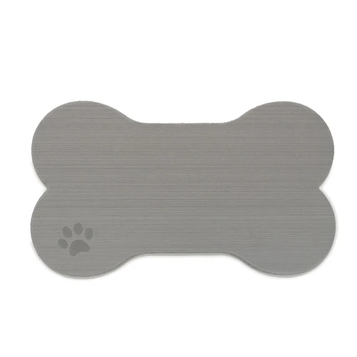 SeaDek Dog Bowl Mat - Storm Grey\/Black - Large - 16.5" x 29.5"