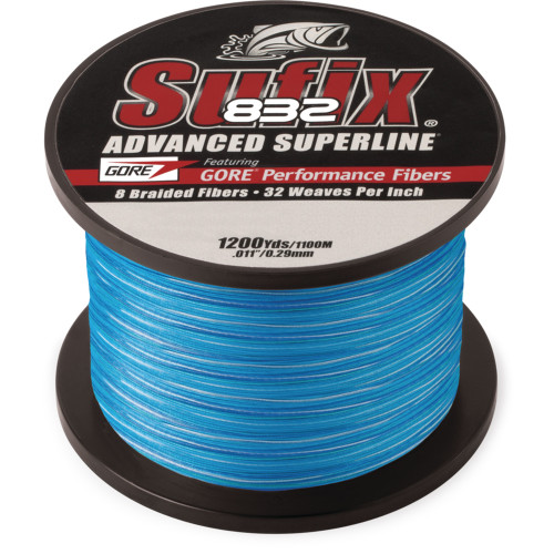 Sufix 832 Advanced Superline Braid - 80lb Test - 1200yds - Coastal Camo