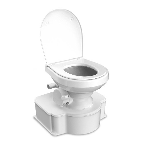 Dometic White M65 Marine Gravity Toilet - Standard Seat Size w\/Foot Pedal