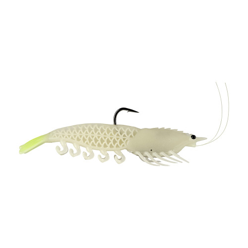 Berkley Powerbait Saltwater Shrimperor - 5" - Glow\/Chartreuse