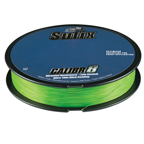Sufix Calibr8 Braid 150yds 8lb - Neon Lime