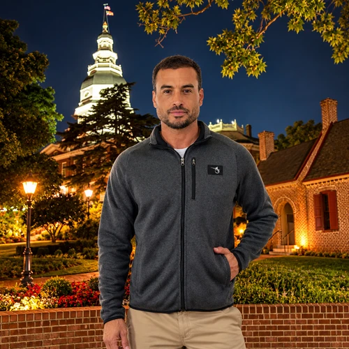 Marlin Hook Collins Full Zip - Heather