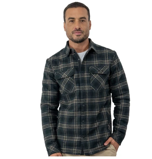 Marlin Hook Lines Button Up Shirt - Black