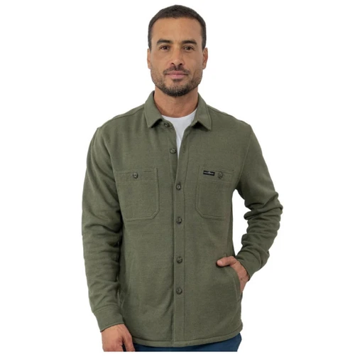 Marlin Hook Higgins Button Up Shirt - Olive